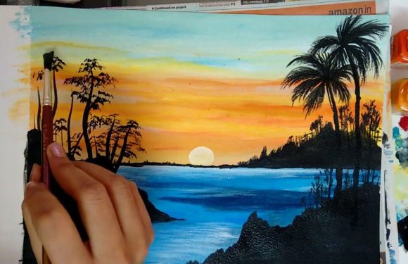 How to Create Beautiful Artwork using Watercolors and Canvas for Painting?